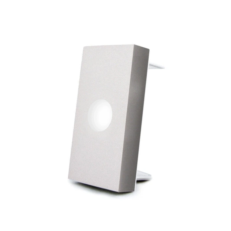 Кабельний вивід LIVOLO сірий, модуль 22.5×45 мм, для прихованої проводки, модуль 0.5 поста (VL-FCM-1IP)