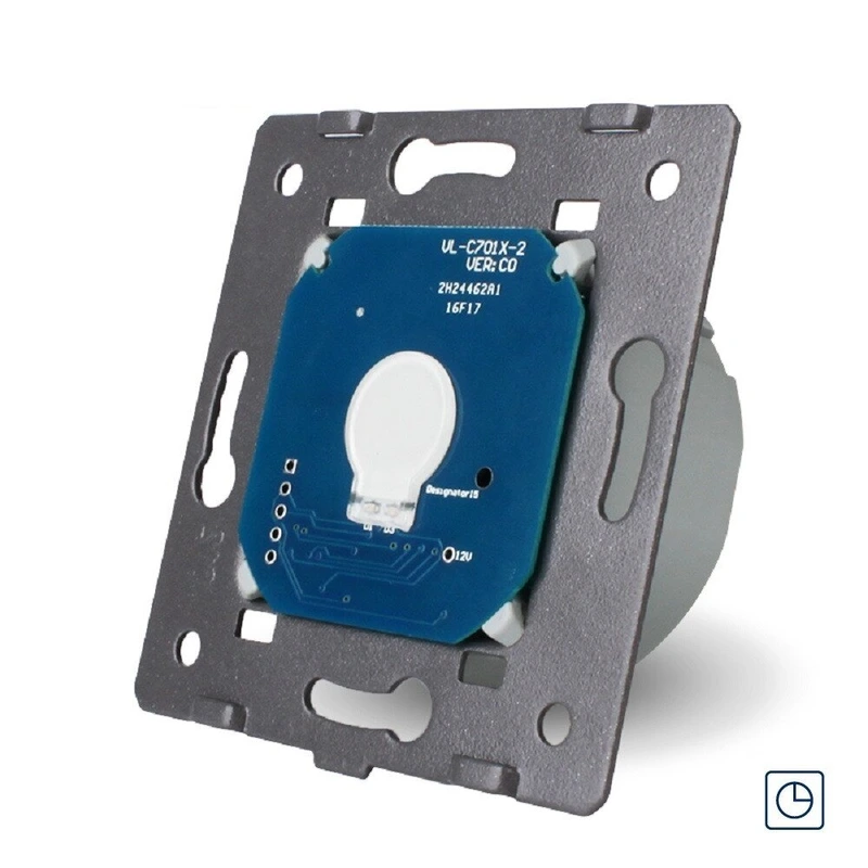 Сенсорний вимикач з таймером LIVOLO, 5А 230В, 30 секунд затримки, без нейтралі (VL-FC1T-2G)