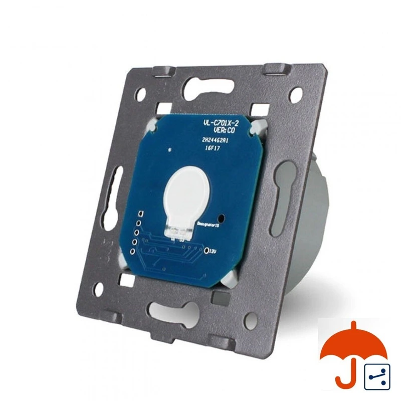 Сенсорний вимикач LIVOLO, прохідний / перехресний, з вологозахистом IP44, 5А 230В, без нейтралі (VL-C701SIP)