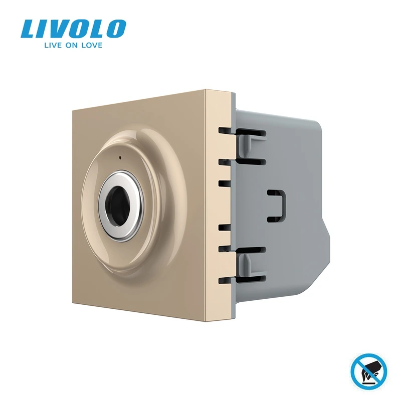 Безконтактний сенсорний вимикач LIVOLO Sense, золотий, 5А 230В, з нейтраллю, дальність спрацювання до 8 см (VL-FCU1-2AP)