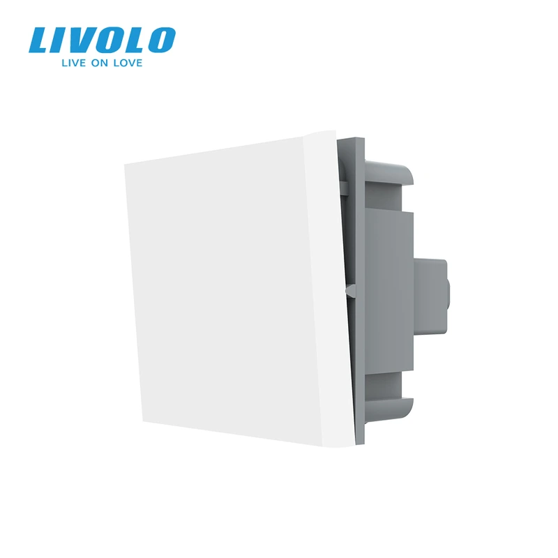 Універсальний вимикач (прохідний / звичайний) LIVOLO, білий, модуль без рамки (VL-FCMKS-2WP)