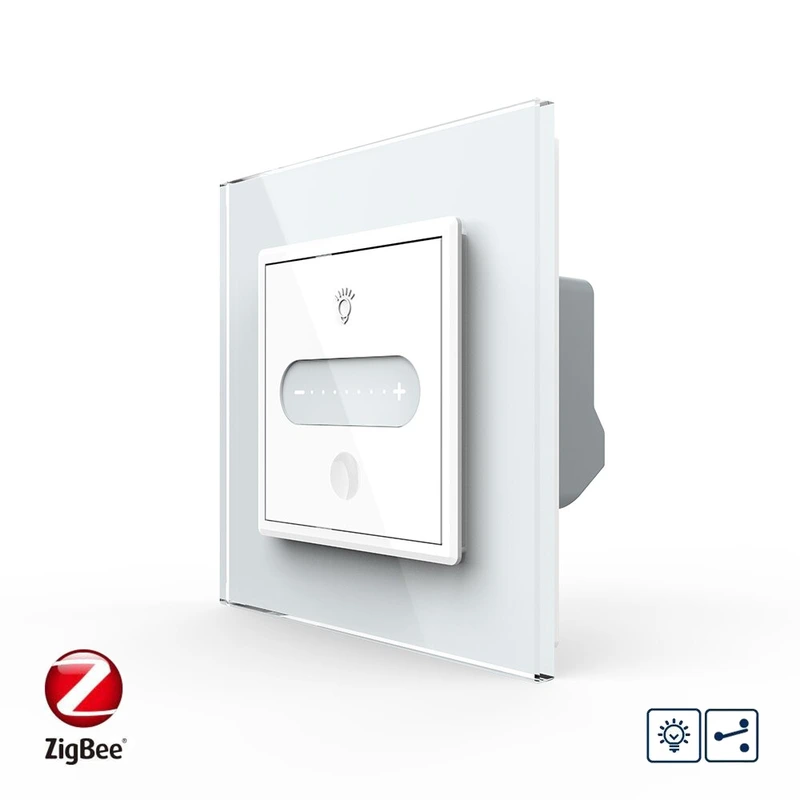 Розумний сенсорний прохідний/перехресний димер Livolo білий ZigBee (VL-C7FC1SDZ-2WP)