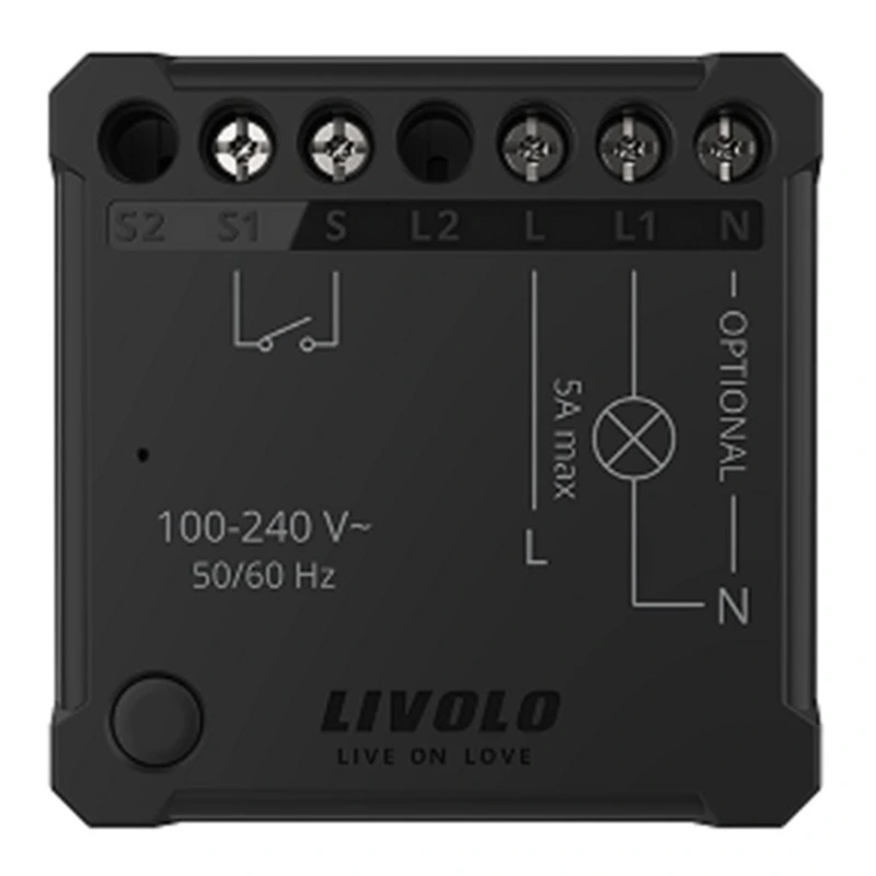 Розумне реле 2 канала сухий контакт WI-FI 5A 100-240В — Livolo