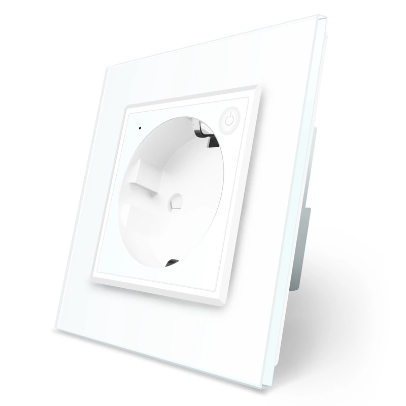 Розумна розетка ZigBee з заземленням Livolo білий (VL-FCTC16AZ-2WP)