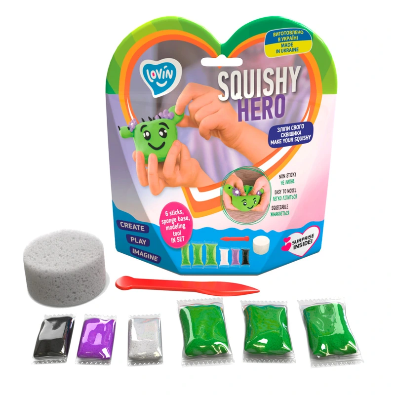 Набір для ліплення з повітряним пластиліном Squishy Cactusita TM Lovin 70124 — Lovin
