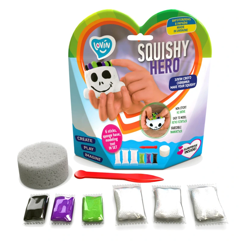Набір для ліплення з повітряним пластиліном Squishy Scary Ghost ТМ Lovin 70126 — Lovin