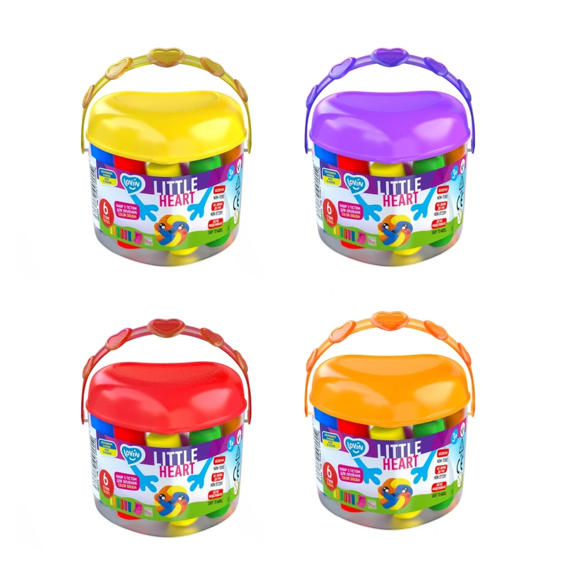 Набір для ліплення з тістом Little Heart 41240, 6 стиків — Lovin