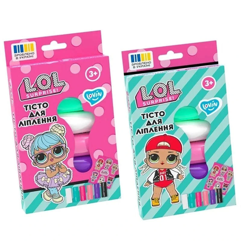 Набір для ліплення з тістом L.O.L. Surprise! LOL41245 у стиках 6 кольорів — Lovin