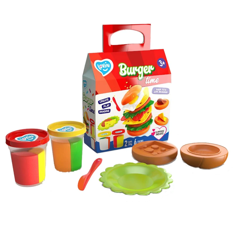 Набір тіста для ліплення Burger Time ТМ Lovin 41144 — Lovin