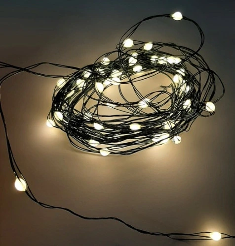 Гірлянда "Струна" зелена, "Luca Lighting", 18 м, колір теплий білий