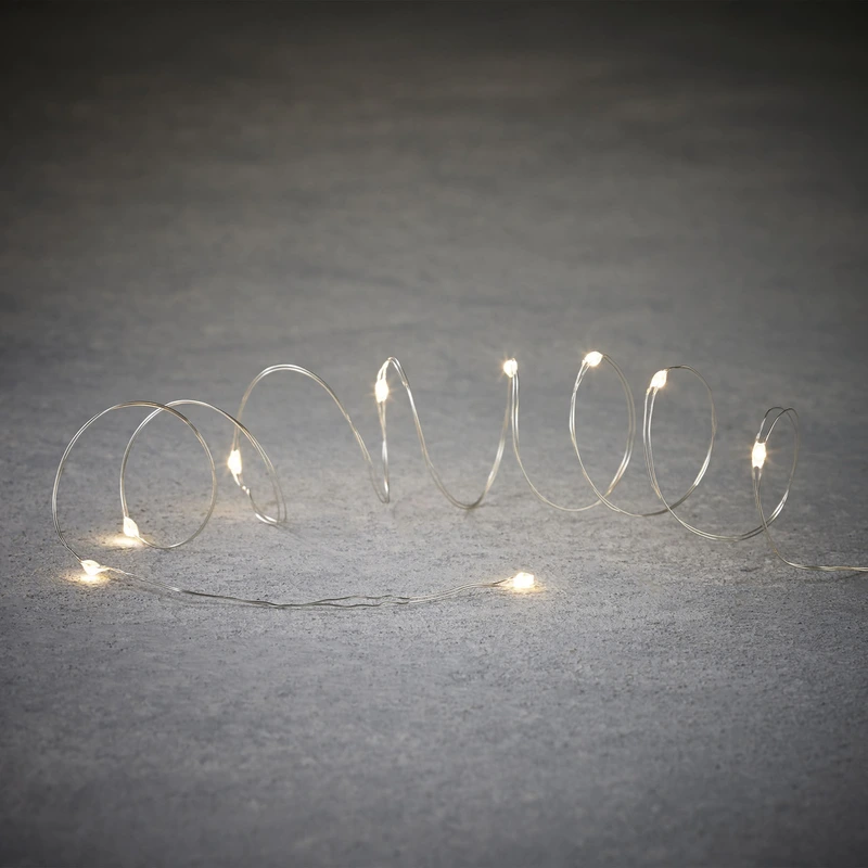 Гірлянда-струна  "Luca Lighting" 2 м, 20led, класичний білий, 2АА