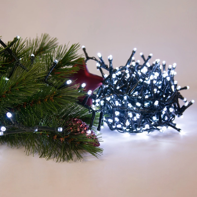 Гірлянда-кластер Luca Lighting Змійка, 700 LED, 17 м, холодний білий