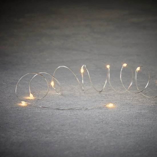 Гірлянда "Струна" срібна, "Luca Lighting", 8 м, колір теплий білий