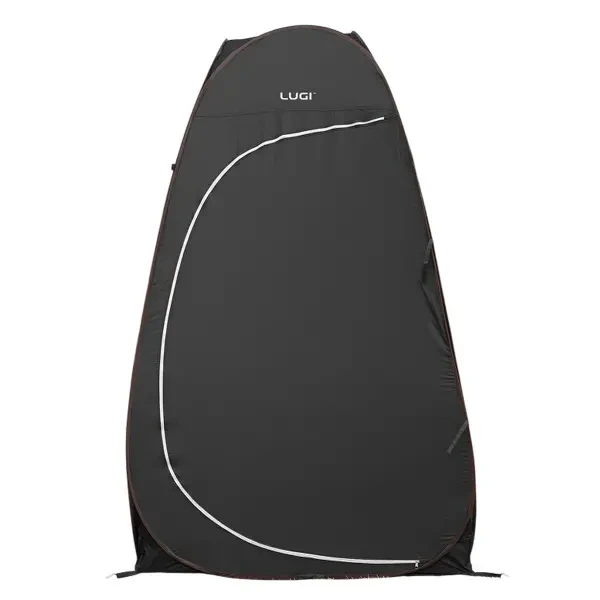 Намет душ-туалет для кемпінгу автомат 120×120×190 (см) тент для душу та туалету туристичний LU-015DB Чорний — Lugi