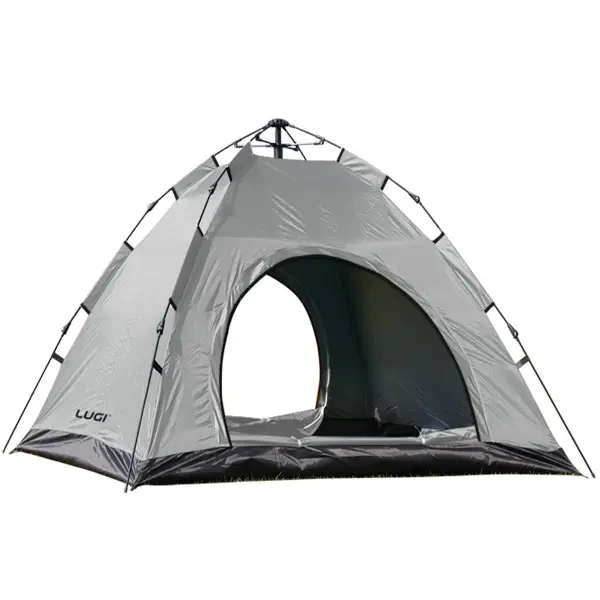 Намет кемпінговий 2 на 2 метри автоматичний для риболовлі походу туристичний LU-019G Сірий — Lugi