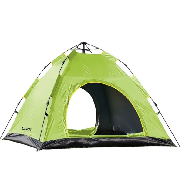 Намет кемпінговий 2 на 2 метри автоматичний для риболовлі походу туристичний LU-019M Салатовий — Lugi