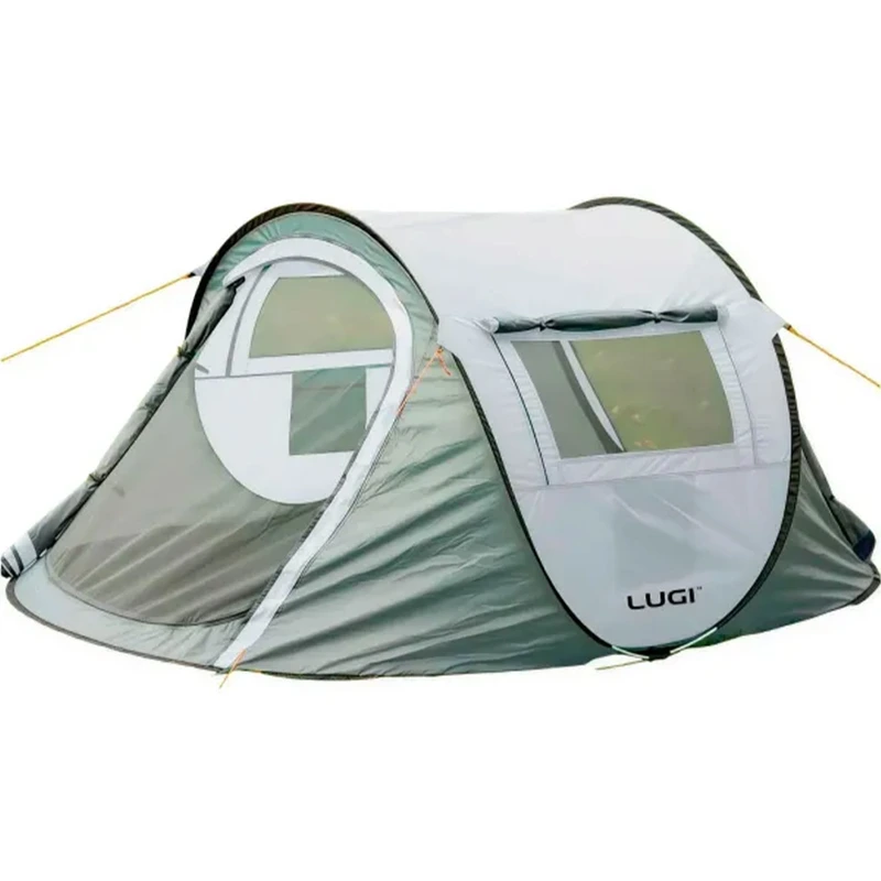 Намет туристичний 245×145×100 (см) кемпінговий для риболовлі 2 х місний Сірий LU-030BE — Lugi