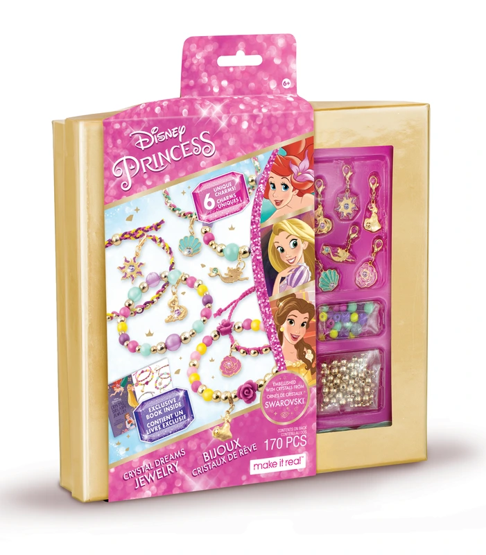 Make it Real: набір для створення шарм-браслетів з кристалами Swarovski “Принцеси Діснея”