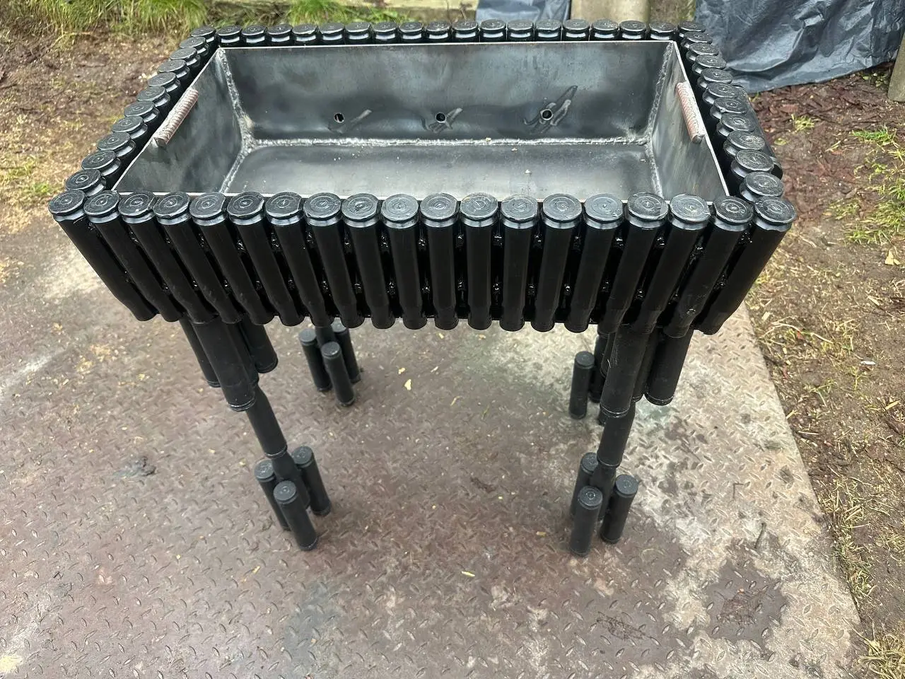 Мангал із гільз ЗУ-23-2 ручної роботи — LT