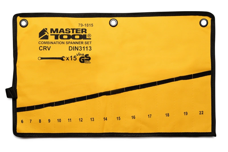 Чохол для гайкових ключів MASTERTOOL 15 кишень 79-1815