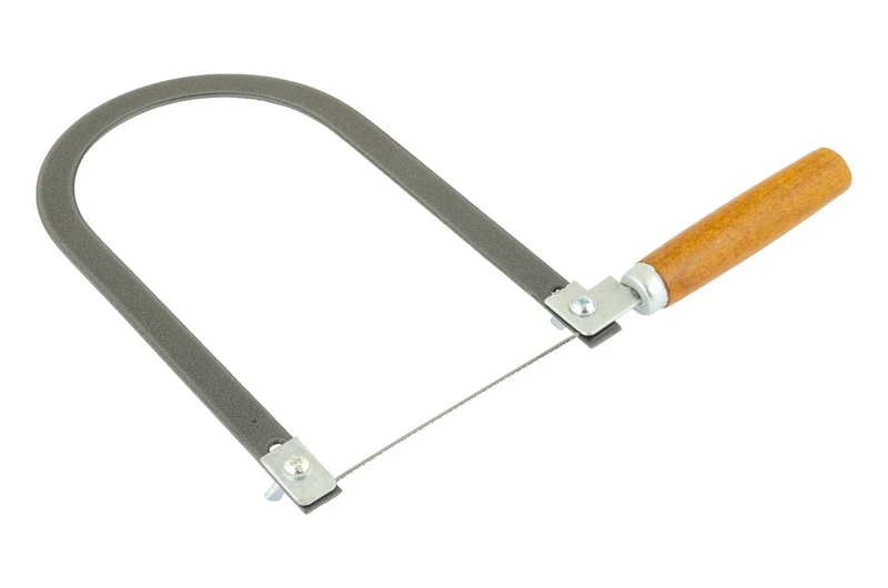 Лобзик ручний MASTERTOOL з дерев'яною рукояткою рамка плоского перерізу 14-2200 — MASTERTOOL