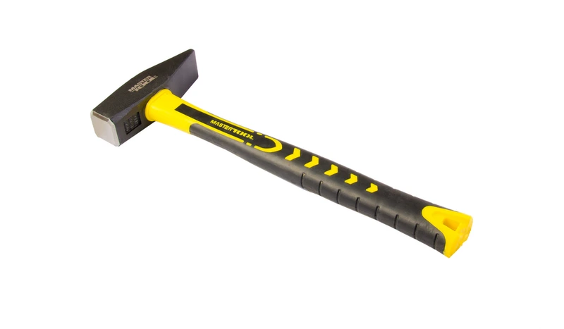 Молоток слюсарний MASTERTOOL 1000 г HRC 50 рукоятка фібергласова 355 мм 02-0810