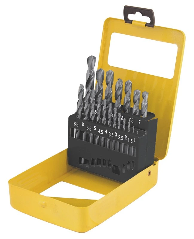 Набір свердл для металу MASTERTOOL 19 шт HSS WHITE 1-10 мм metal box 11-0119