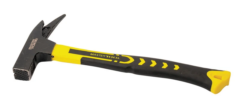 Молоток покрівельний MASTERTOOL 600 г HRC 50 рукоятка фібергласова 340 мм 02-0120