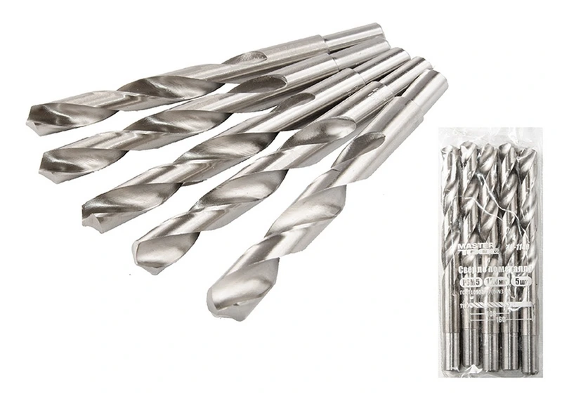 Свердло для металу MASTERTOOL HSS 14.0х160 мм для патрону 16 мм WHITE 10-1140-16