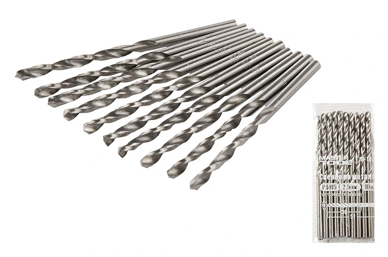Свердло для металу MASTERTOOL HSS 2.5х57 мм WHITE 10-1025