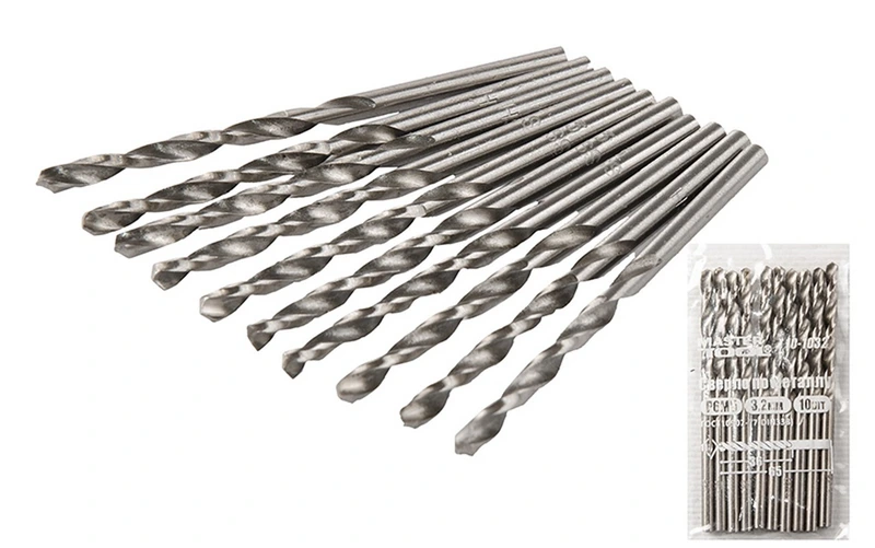 Свердло для металу MASTERTOOL HSS 3.2х65 мм WHITE 10-1032
