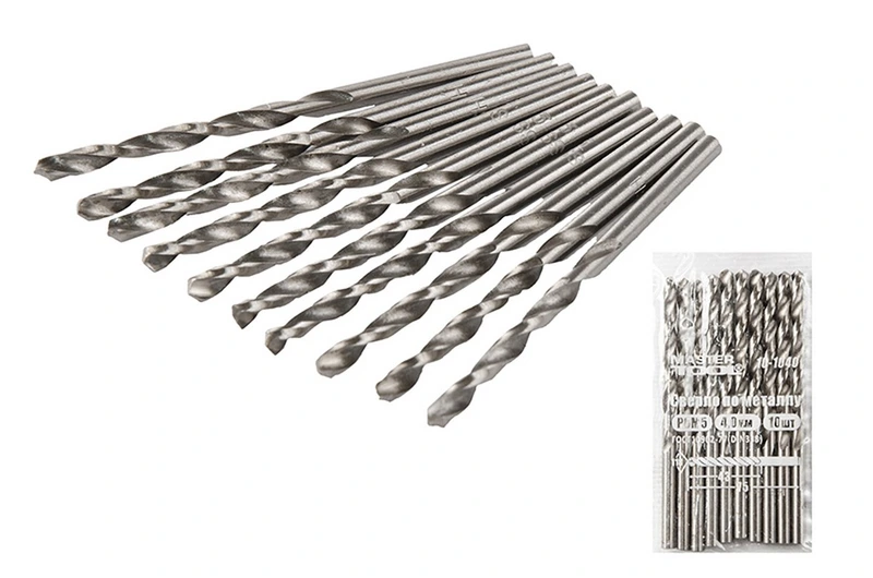 Свердло для металу MASTERTOOL HSS 4.0х75 мм WHITE 10-1040