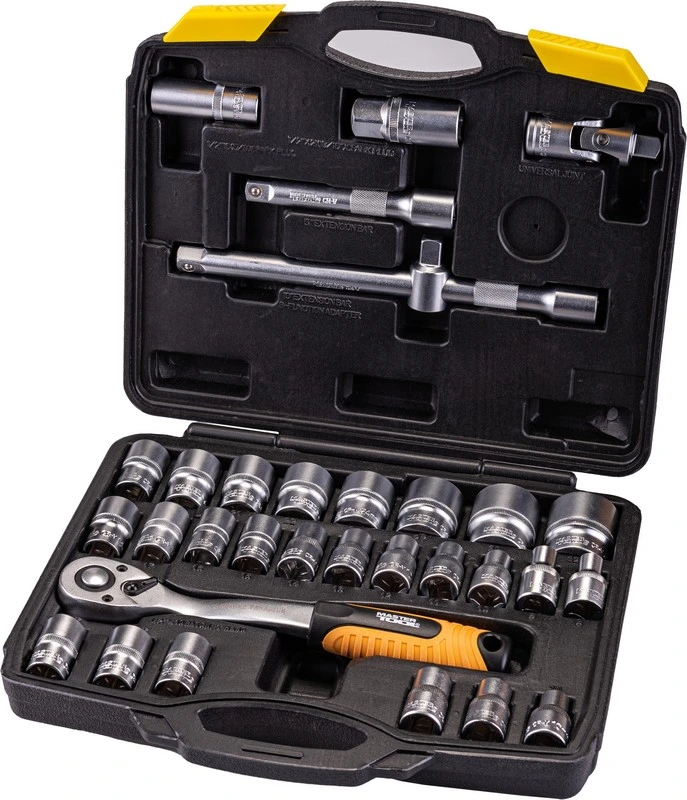 Набір інструментів MASTERTOOL PROFI ½" 32 шт 8-32 мм CrV50BV30 протиударний кейс 78-4032