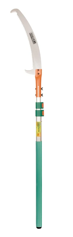 Ножівка садова MASTERTOOL з телескопічною алюмінієвою штангою 1.56-2.5 м лезо 470 мм 6TPI загартований зуб 14-6904 — MASTERTOOL