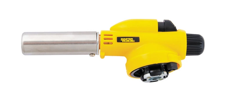 Пальник для газового балона MASTERTOOL "Гефест" п'єзопідпал/керамічний захист Ø 20 мм/1300°С 44-5025