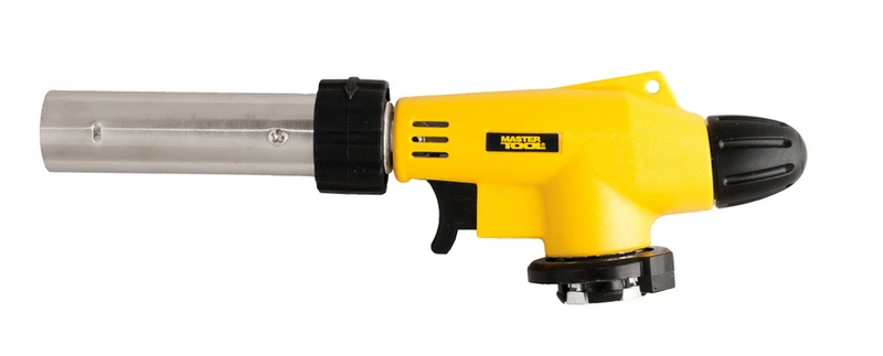 Пальник для газового балона MASTERTOOL "Орбіта" п'єзопідпал/обертання 360° Ø 22 мм/1300°С подовжене сопло 44-5039