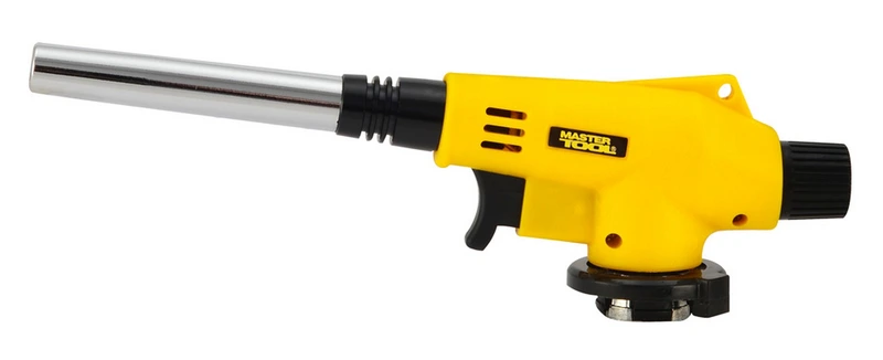Пальник для газового балона MASTERTOOL "Промінь" п'єзопідпал Ø 14 мм/1300°С подовжене сопло 44-5036