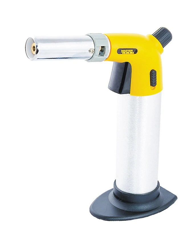 Пальник газовий MASTERTOOL "Вулкан" п'єзопідпал/керамічний захист Ø 22 мм/1300°С з резервуаром 44-5026