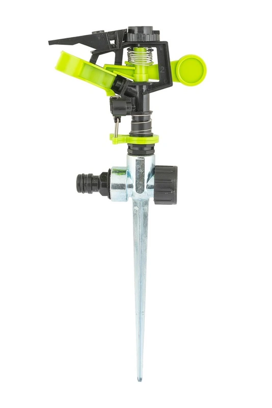 Зрошувач для поливу імпульсний MASTERTOOL ½" 3 режими 20 м на металевій ніжці 5.3-13.5 л/хв 92-9329