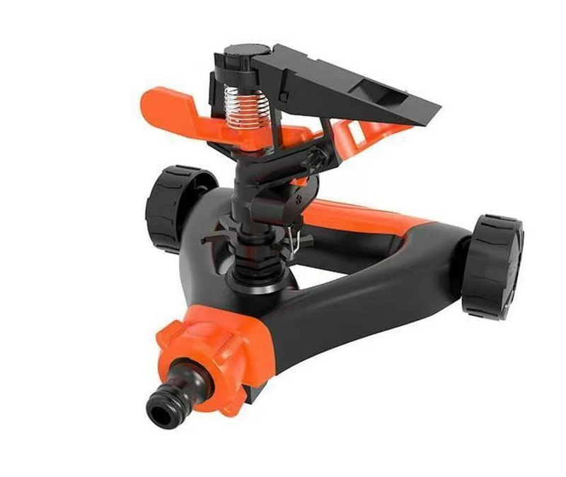 Зрошувач для поливу MASTERTOOL імпульсний ½" 3 режими 12 м 310 м² на коліщатках 92-9363 — MASTERTOOL