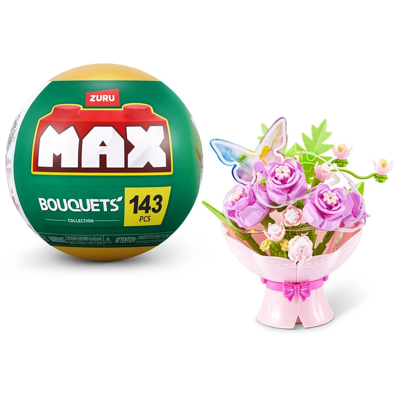 Конструктор в капсулі MAX серії "Bouquets" S1 – БУКЕТ ТРОЯНД (світло)