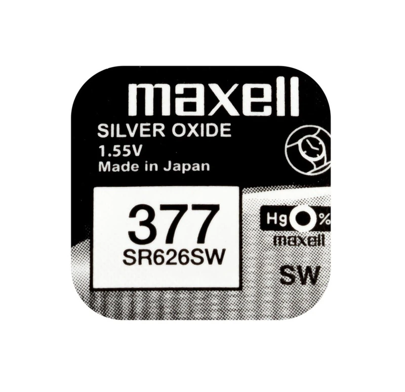 Батарейка MAXELL SR626SW 1PC EU MF (377) A 1шт (M-18292000) — MAXELL