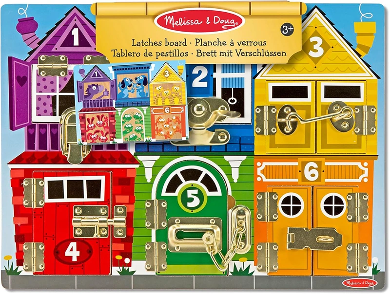 Melissa & Doug: Дерев’яна дошка із засувками — Melissa & Doug