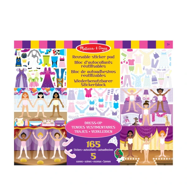 Melissa & Doug: Набір багаторазових наліпок 'Одягни ляльку'