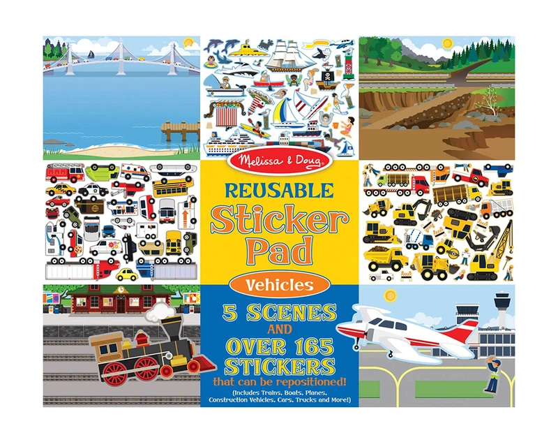 Melissa & Doug: Набір багаторазових наліпок 'Транспорт' — Melissa & Doug
