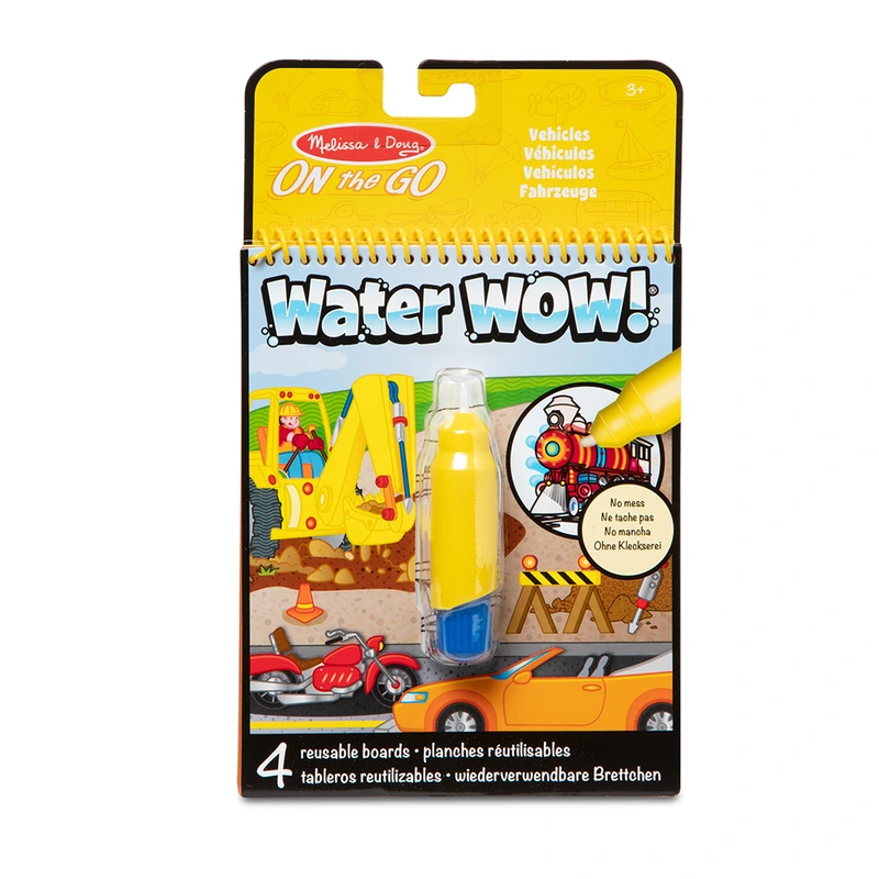 Melissa & Doug. Water WOW: Водна розмальовка з ручкою «Транспорт» — Melissa & Doug