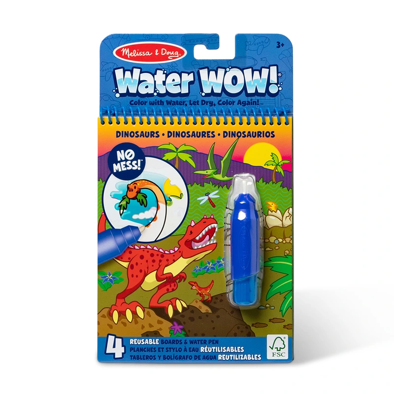 Melissa & Doug. Water WOW: Водна розмальовка з ручкою «Динозаври» — Melissa & Doug