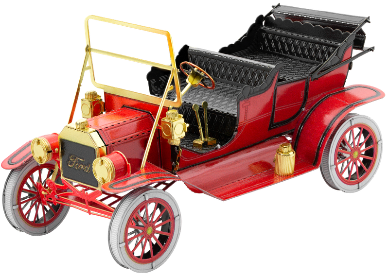 Металевий 3D конструктор "1908 Ford Model T, Червоний/Золото", Metal Earth, MMS051C