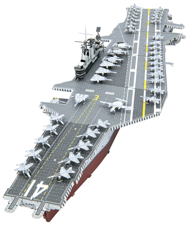 Металевий 3D конструктор "Американський авіаносець USS Midway", Metal Earth, PS2003