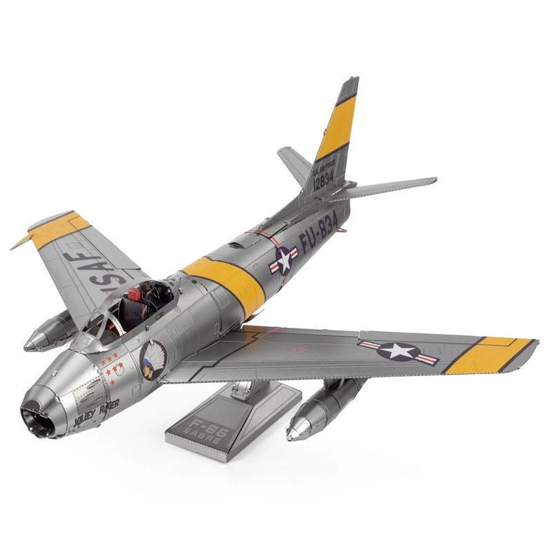 Металевий 3D конструктор "Американський реактивний винищувач F-86 Sabre", Metal Earth, ME1015